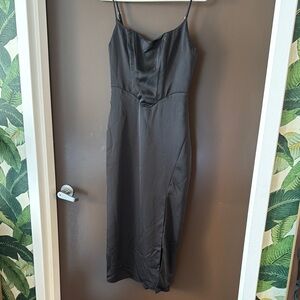 ASTR THE LABEL Satin Corset Midi dress NEW sz xs